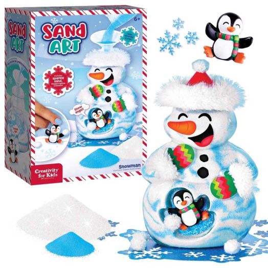 Creativity for Kids Sand Art Snowman Kit | Layer, Decorate & Create a DIY Snowman Scene (Ages 6+)