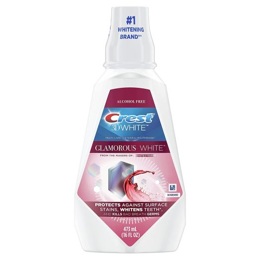 Crest 3D White Luxe Glamorous White Multi-Care Whitening Mouthwash Fresh Mint