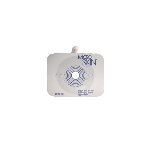 Cymed MicroSkin Two-Piece Transparent Ostomy Barrier, 1-3/4 Inch Cut-to-Fit Plain Box of 5
