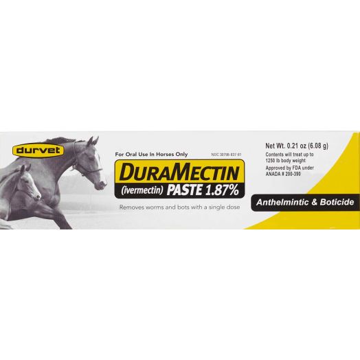 Duramectin Ivermectin Paste 1.87% For Horses, 0.21 oz (2 pack) | DuraMectin