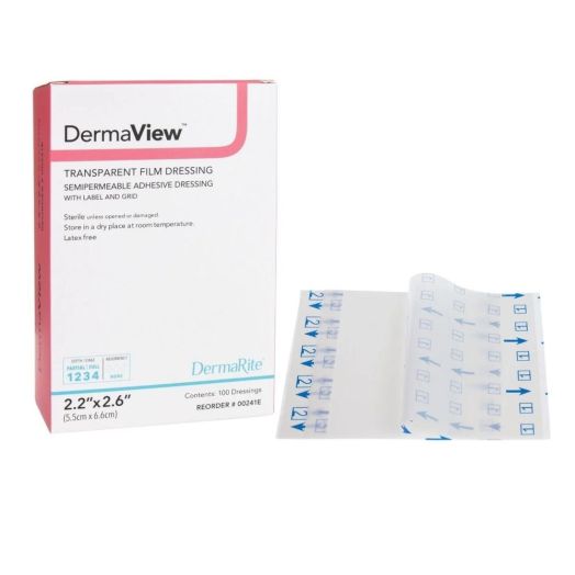 Dermarite Industries DermaView Transparent Film Dressing Roll, 4 Inch x 11 Yard