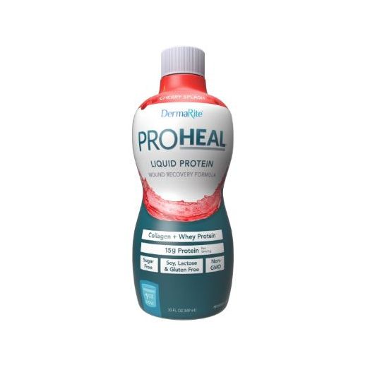 Dermarite Industries ProHeal Liquid Protein Supplement, Cherry Splash 30 oz.