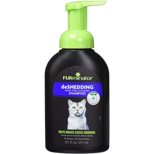 Furminator deShedding Rinse Free Foaming Shampoo for Cats
