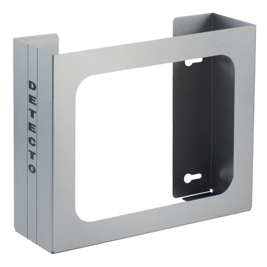 DETECTO Stainless Steel Wall-Mount Universal Glove Box Holder, Medium 12 W x 10 H x 4 D Inch