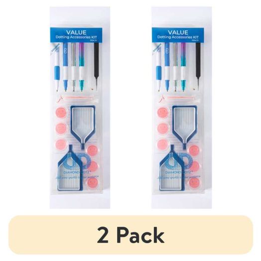 (2 pack) DIAMOND DOTZ 29 Piece Diamond Painting Accessory Value Pack