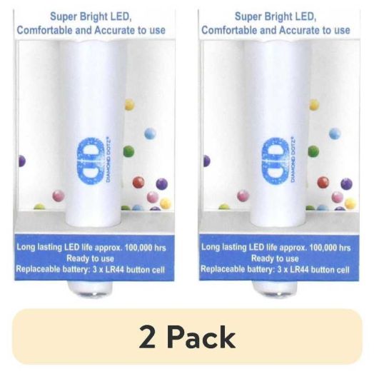 (2 pack) Diamond Dotz Accessories Ergo LED Stylus Diamond Painting Pen - Diamond Art Accessories, Gem Painting Pens with Light, Tools & Supplies for Crafting and Art Projects