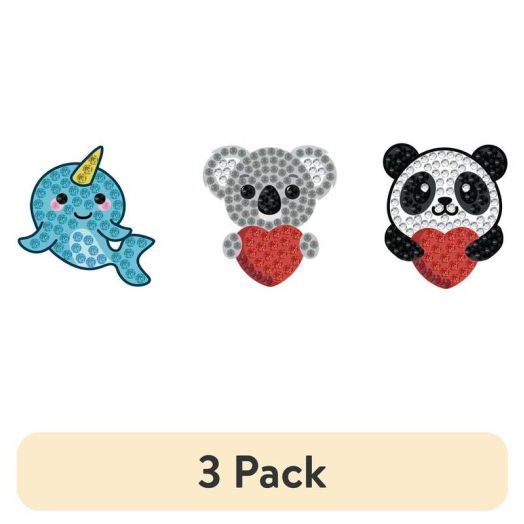 (3 pack) DIAMOND DOTZ BIG DOTZ Sticker Pack Love You Chums Diamond Painting Kit