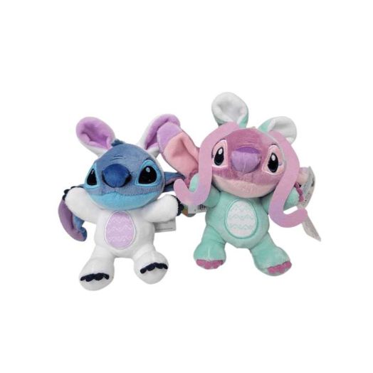 Disney Easter Stich in Bunny Costume and Angel in Bunny Costume 4.5 inches