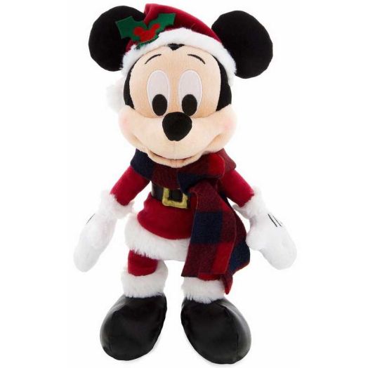 Disney Holiday 2017 Santa Mickey Mouse Retro Plush