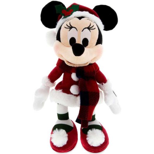 Disney Holiday 2017 Santa Minnie Mouse Retro Plush