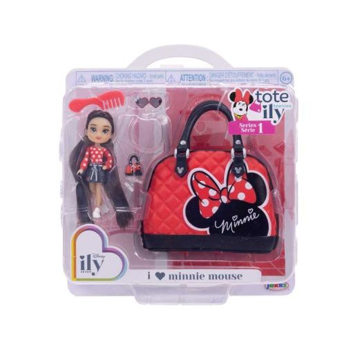 Disney Ily Tote-ILY-Teenies 2.25 inch Tall Minnie Inspired Doll with Matching Purse For Child Ages 6+