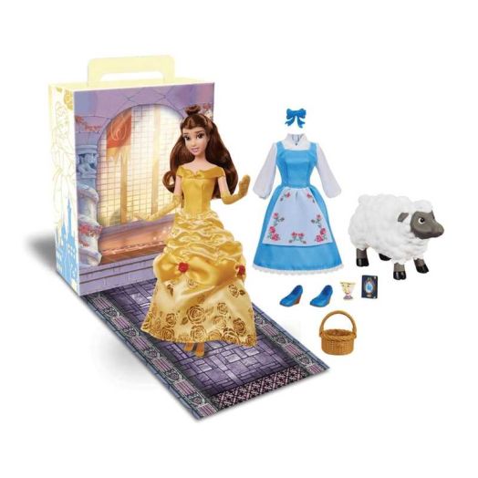 Disney Princess Story Doll Belle from Beauty and The Beast, Mini Toys for Girls