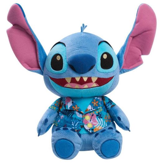 Disney's Lilo & Stitch 13-Inch Large Stitch Plush in Tropical Shirt, Stuffed Animal, Alien