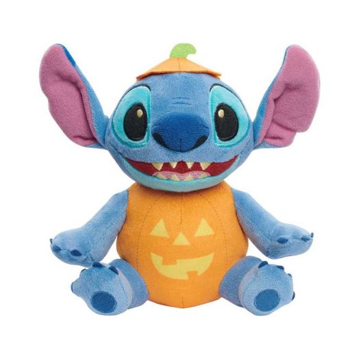 Disney Stitch Halloween Small Plush Pumpkin, Officially Licensed Kids Toys for Ages 2 Up, Gifts and Presents