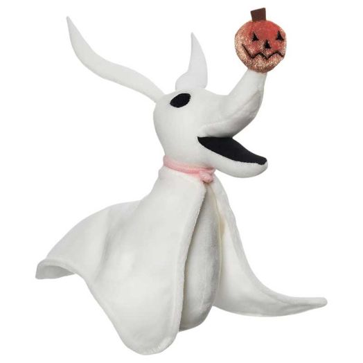 Disney The Nightmare Zero Mini Bean Plush Toy, Soft Velour Fabric, White