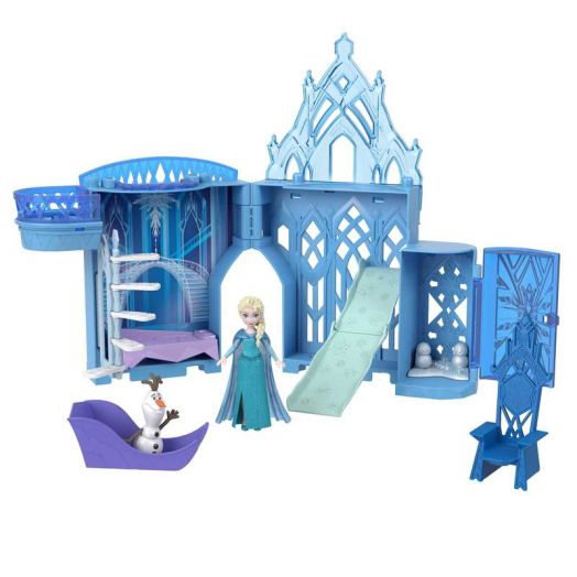 Disney Frozen Elsa's Ice Palace Storytime Stacking Castle Playset with Small Doll & 8 Pieces