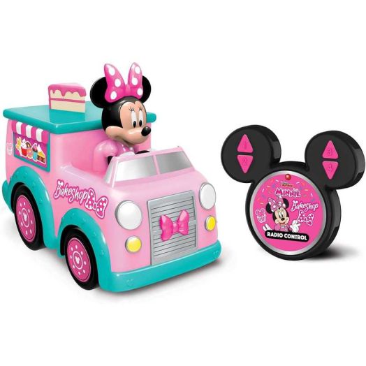 Disney Junior: 9" RC - Minnie's Bakeshop Truck - 2.4 GHz Full-Function Remote Control Minnie Mouse Vehicle, Perform Wheelies & Spins, Kids Ages 3+