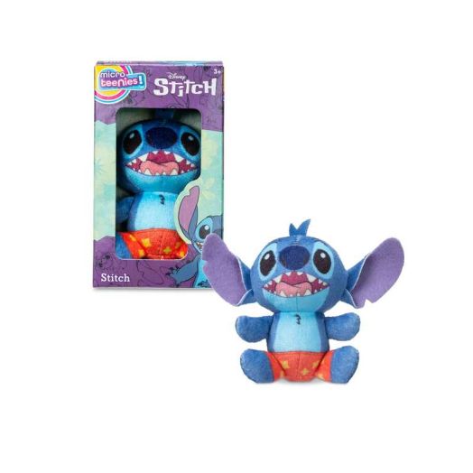 Micro Teenies - Disney Stitch with Board Shorts, Micro Plush Collectible