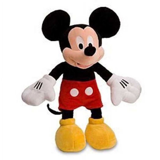 Mini Bean Bag Mickey Mouse Plush Toy -- 9 H