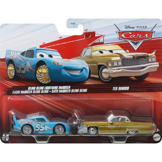 Disney and Pixar Cars 2-Pack, Set of 2 1:55 Scale Die-Cast Toy Vehicles (Styles May Vary) | Disney Pixar Cars