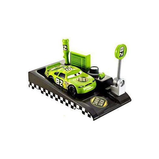 Disney Cars Pit Row Race-Off Shiny Wax No. 82 Diecast Car (Includes Launcher)