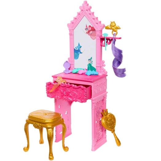 Disney Princess Enchanted Stories Aurora Styling Set w/ Vanity & 9 Accessories, Inspired by Movie