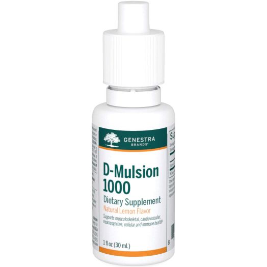 Genestra Brands - D-Mulsion 1000 - Emulsified Vitamin D - Citrus Flavor - 1 fl oz (30 ml)