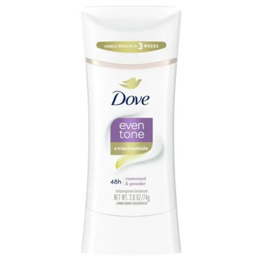 Dove Even Tone Antiperspirant Deodorant for Uneven Skin Tone Restoring Powder Restores Natural Underarm Skin Tone 2.6 Oz.