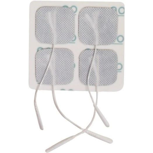 Drive Medical Square Pre-Gelled Electrodes for TENS Unit, 1.75 x 1.75 Inch Pack of 4