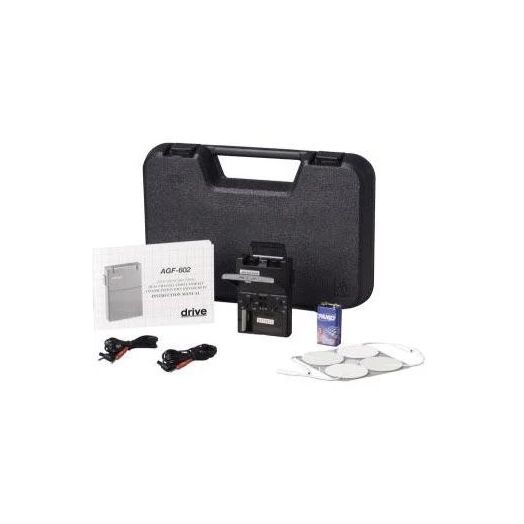 Drive Medical Portable Dual Channel TENS Unit with Timer and Electrodes