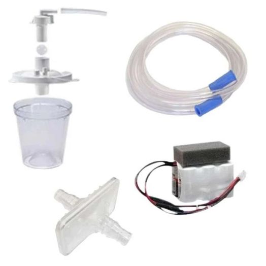Drive Medical DeVilbiss Vacu-Aide Suction Tubing, 10-Inch Blue Female Connector