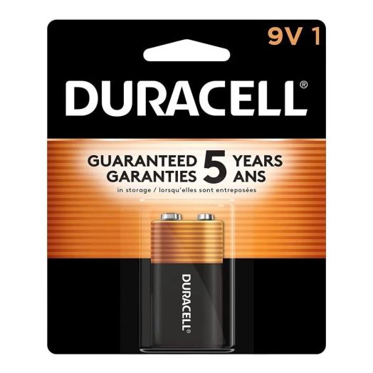 Duracell Coppertop 9V Alkaline Battery