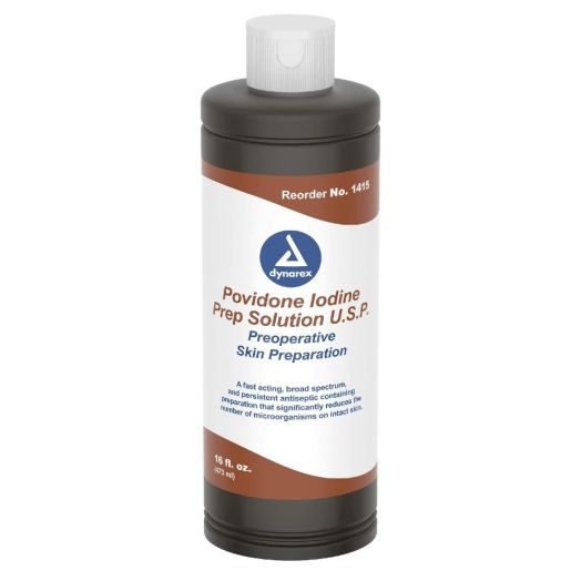 Dynarex Povidone Iodine Scrub Solution, 16 oz 7.5%