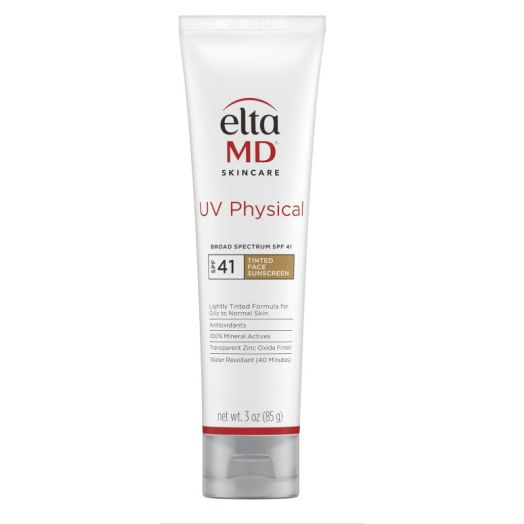  EltaMD UV Physical Tinted Sunscreen for Face, 100% Mineral Active Sunscreen