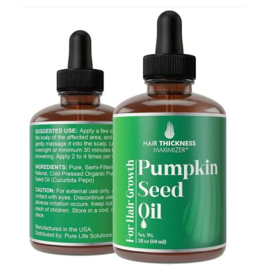 Hair Thickness Maximizer Organic Pumpkin Seed Oil For Hair Growth