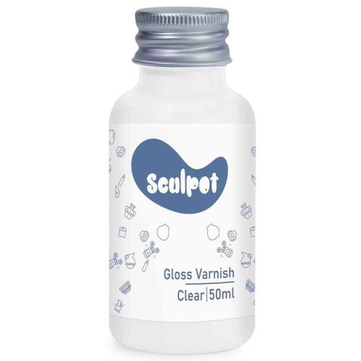 Air Dry Clay Varnish, 1.7 fl oz, Gloss Finish Sealer, Waterproof & Scratch Resistant for Pottery and Crafts