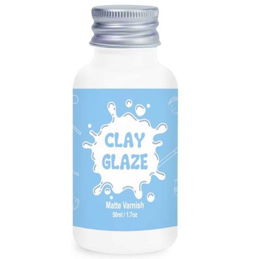 Matte Finish Air Dry Clay Varnish, 1.7 fl oz, Waterproof & Scratch Resistant for Air Dry Clay Pottery