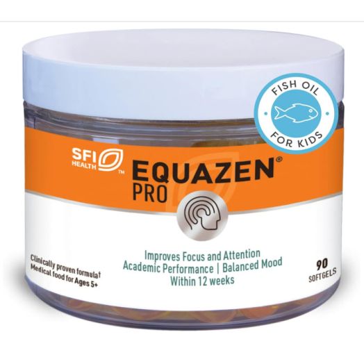 EQUAZEN PRO Fish Oil for Kids, Omega-3 + Omega-6 Supplement (90 Softgels)