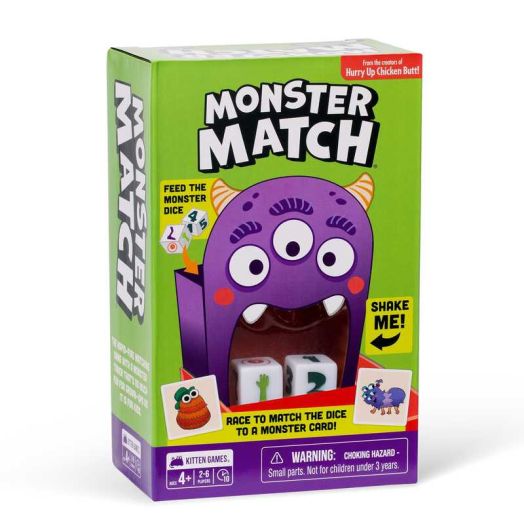 Exploding Kittens Presents Monster Match a matching game for kids with dice tower ages 4+ 2 to 6 players creative kids game perfect gift for 4 year olds family game night