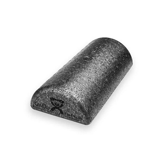 Fabrication Enterprises CanDo Black Composite Foam Roller, Half-Round 6" x 12"