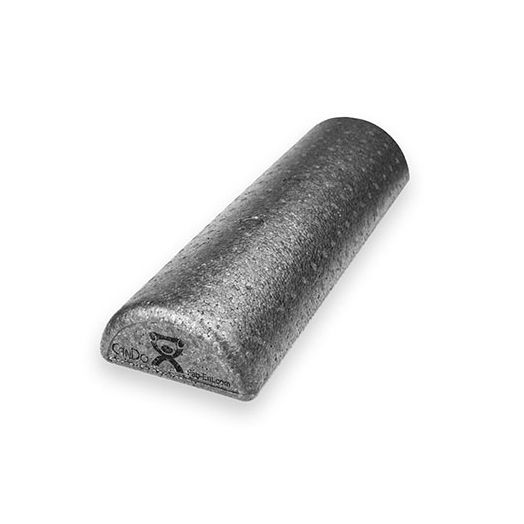 Fabrication Enterprises CanDo Black Composite Foam Roller, Extra Firm Half-Round 6 x 18"