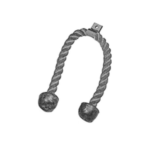 Fabrication Enterprises CanDo Chest Weight Pulley System Accessory, Triceps Rope with Rubber Ends