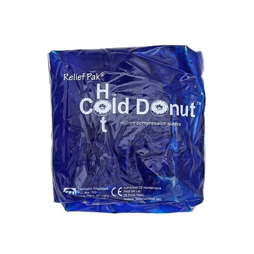 Fabrication Enterprises Relief Pak Cold n' Hot Donut Compression Sleeve, Small 4-10 Inches