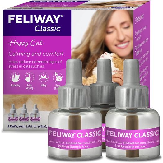 Feliway Plug-In Diffuser Refill, 48 mL, 3-Pack