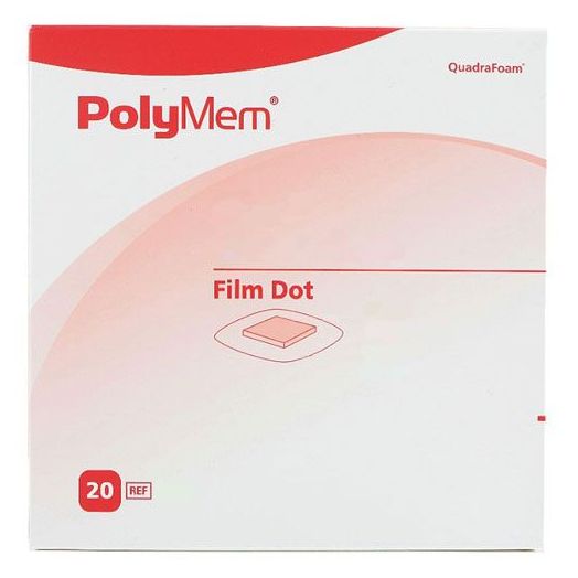 Ferris PolyMem with Cloth-Adhesive Border Foam Dressing, 6 x 6 Inch