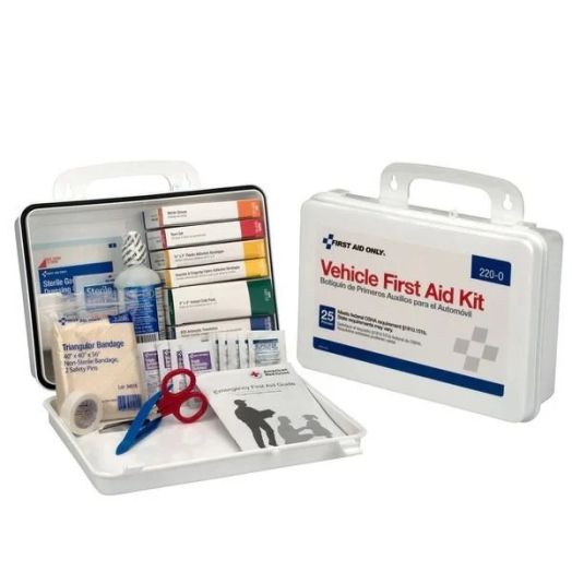 First Aid Only 25-Person Vehicle First Aid Kit, 85-Piece Plastic Case