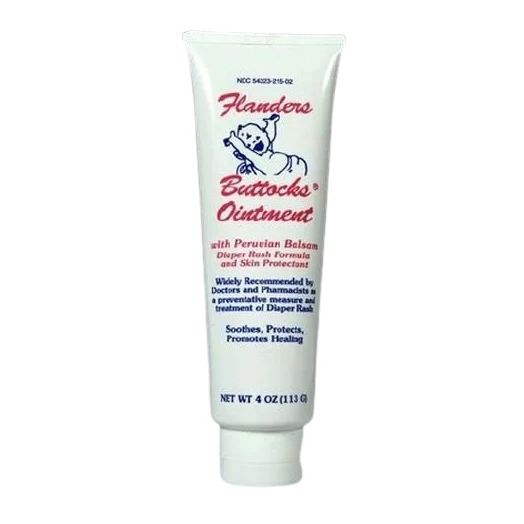 Flanders Buttocks Diaper Rash Ointment, 4 oz. Tube