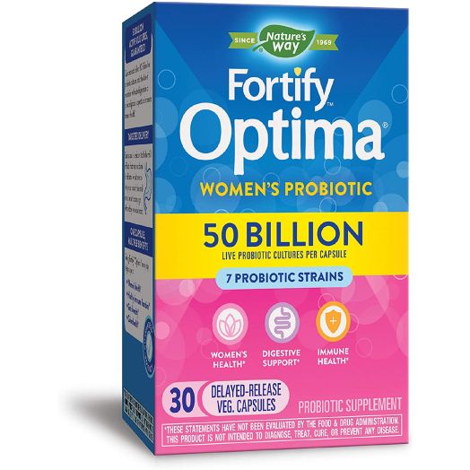 Fortify Optima Women's Probiotic, 50 Billion, 30 Count (Packaging May Vary)