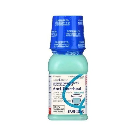 Foster & Thrive Anti-Diarrheal Loperamide Hydrochloride Oral Solution, 1 mg per 7.5 mL 4 oz