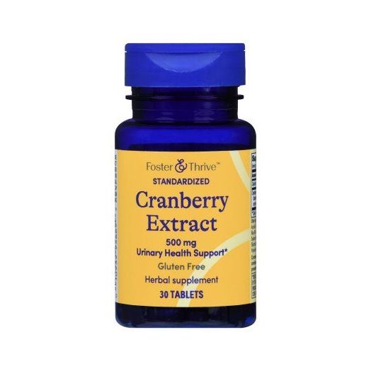 Foster & Thrive Standardized Cranberry Extract, 500 mg Tablets 30 Count